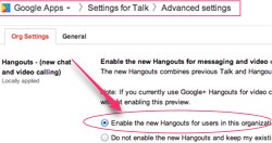 google admin view google hangouts history